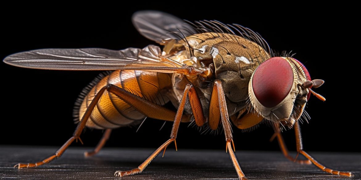 This shows a fruitfly.