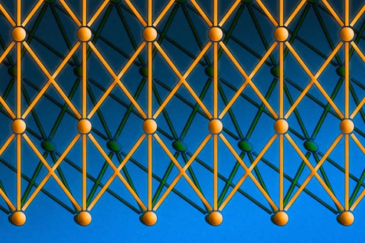 Image shows a network of balls and sticks.