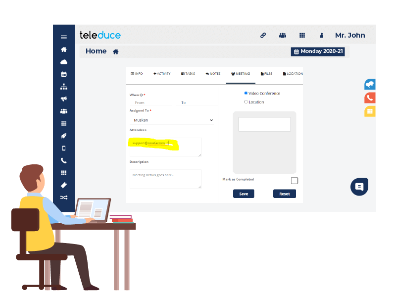 Enhanced User Management: Corefactors CRM Punch-in/out